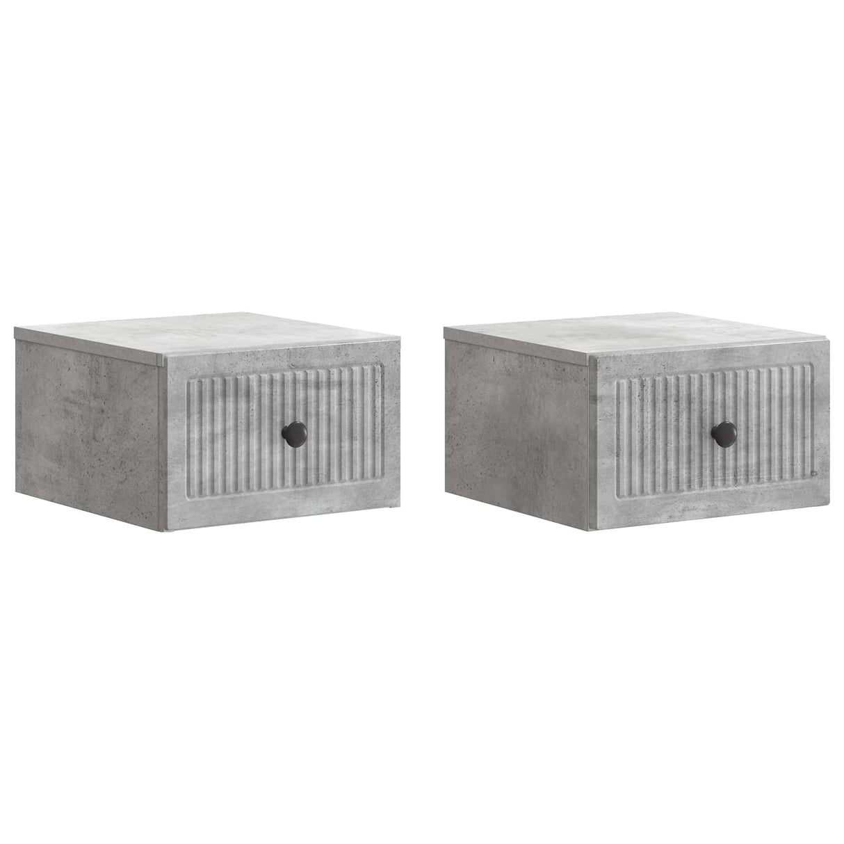 vidaXL Muurbevestigde Nachttafel 2 pcs Sonoma Eiken 33 x 34,5 x 20 cm