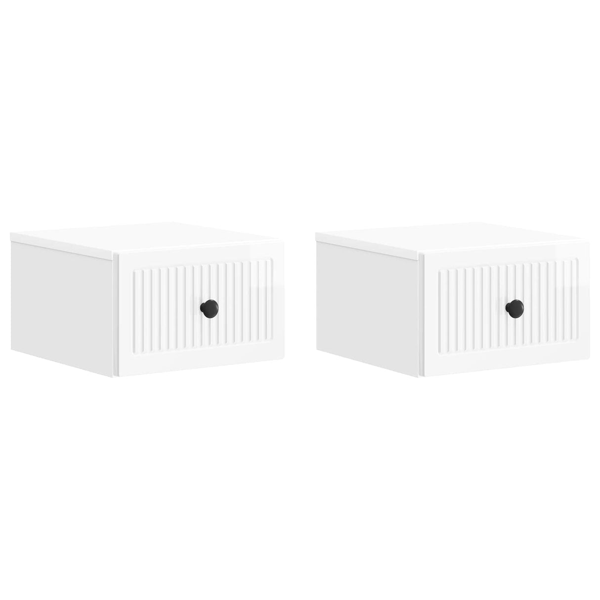 vidaXL Muurbevestigde Nachttafel 2 pcs Sonoma Eiken 33 x 34,5 x 20 cm