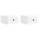 vidaXL Muurbevestigde Nachttafel 2 pcs Sonoma Eiken 33 x 34,5 x 20 cm
