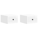 vidaXL Muurbevestigde Nachttafel 2 pcs Sonoma Eiken 33 x 34,5 x 20 cm