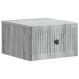vidaXL Muurbevestigde Nachttafel 2 pcs Sonoma Eiken 33 x 34,5 x 20 cm