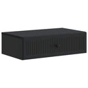 vidaXL Wall-Mounted Side Table Black 59x34.5x17 cm Engineered Wood