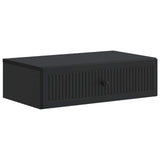 vidaXL Wall-Mounted Side Table Black 59x34.5x17 cm Engineered Wood