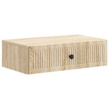 vidaXL Wall-Mounted Side Table Black 59x34.5x17 cm Engineered Wood