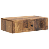 vidaXL Wall-Mounted Side Table Black 59x34.5x17 cm Engineered Wood