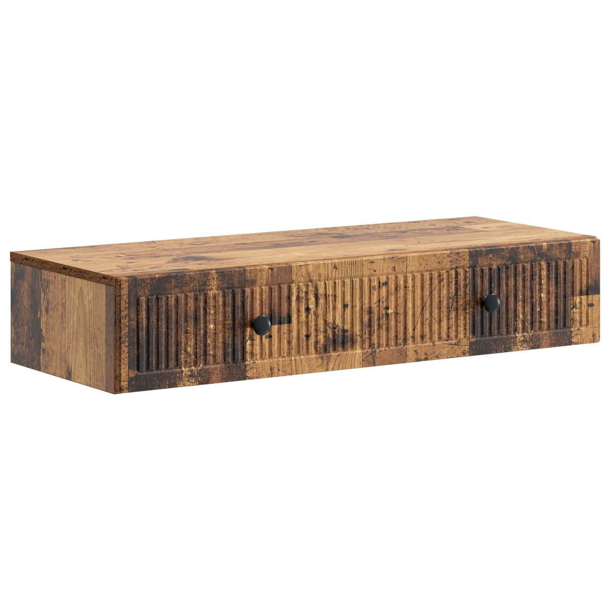 vidaXL Wall-Mounted Side Table Black 59x34.5x17 cm Engineered Wood