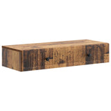 vidaXL Wall-Mounted Side Table Black 59x34.5x17 cm Engineered Wood