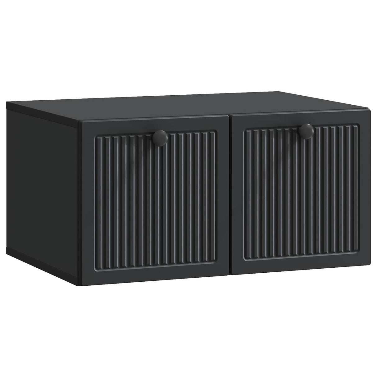 vidaXL Wall-Mounted TV Cabinet Black 59.5x41x30 cm Engineered Wood