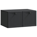 vidaXL Wall-Mounted TV Cabinet Black 59.5x41x30 cm Engineered Wood