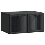 vidaXL Wall-Mounted TV Cabinet Black 59.5x41x30 cm Engineered Wood