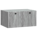 vidaXL Wall-Mounted TV Cabinet Black 59.5x41x30 cm Engineered Wood