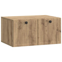 vidaXL Wall-Mounted TV Cabinet Black 59.5x41x30 cm Engineered Wood