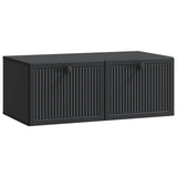 vidaXL Wall-Mounted TV Cabinet Black 59.5x41x30 cm Engineered Wood