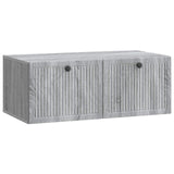 vidaXL Wall-Mounted TV Cabinet Black 59.5x41x30 cm Engineered Wood