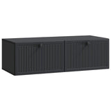 vidaXL Wall-Mounted TV Cabinet Black 59.5x41x30 cm Engineered Wood