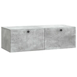 vidaXL Wall-Mounted TV Cabinet Black 59.5x41x30 cm Engineered Wood