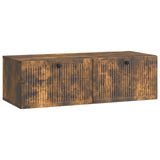 vidaXL Wall-Mounted TV Cabinet Black 59.5x41x30 cm Engineered Wood