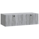 vidaXL Wall-Mounted TV Cabinet Black 59.5x41x30 cm Engineered Wood
