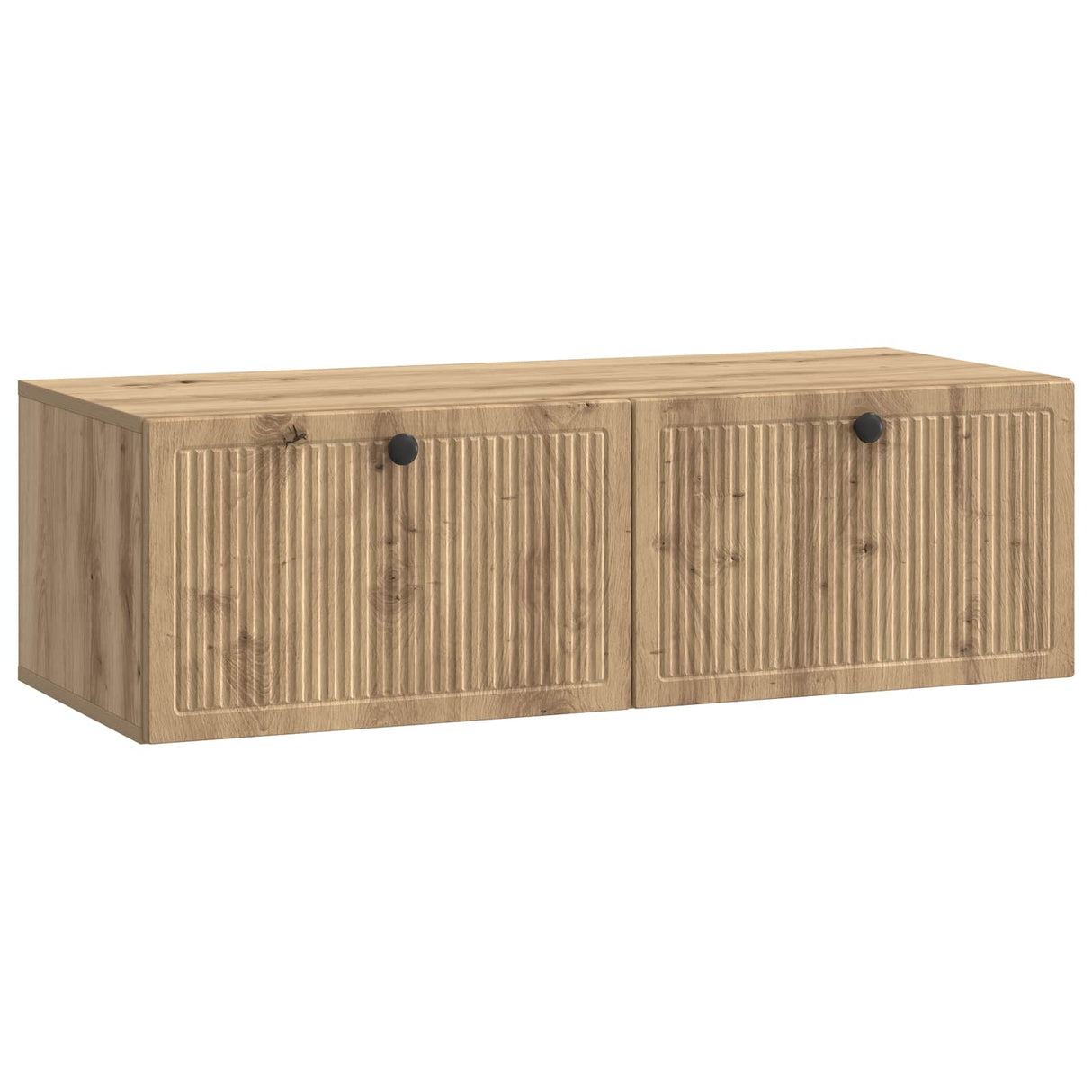 vidaXL Wall-Mounted TV Cabinet Black 59.5x41x30 cm Engineered Wood