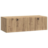 vidaXL Wall-Mounted TV Cabinet Black 59.5x41x30 cm Engineered Wood
