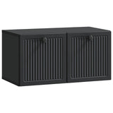 vidaXL Wall-Mounted TV Cabinet Black 59.5x41x30 cm Engineered Wood