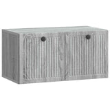 vidaXL Wall-Mounted TV Cabinet Black 59.5x41x30 cm Engineered Wood
