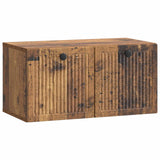 vidaXL Wall-Mounted TV Cabinet Black 59.5x41x30 cm Engineered Wood