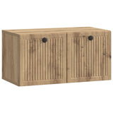 vidaXL Wall-Mounted TV Cabinet Black 59.5x41x30 cm Engineered Wood
