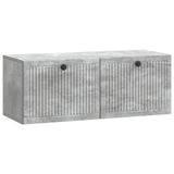 vidaXL Wall-Mounted TV Cabinet Black 59.5x41x30 cm Engineered Wood