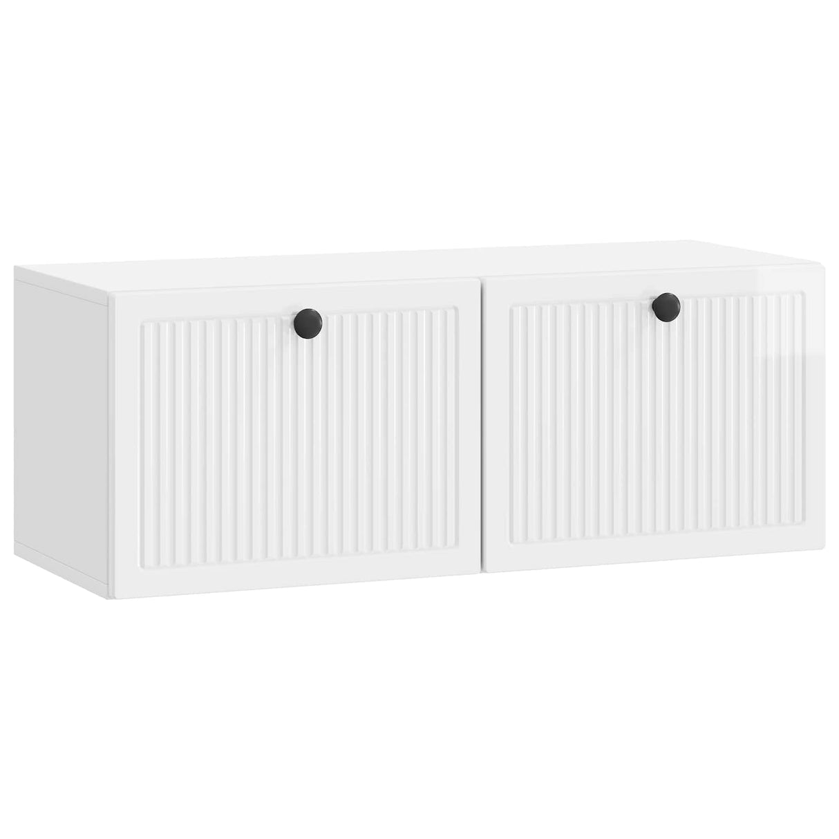 vidaXL Wall-Mounted TV Cabinet Black 59.5x41x30 cm Engineered Wood