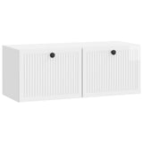 vidaXL Wall-Mounted TV Cabinet Black 59.5x41x30 cm Engineered Wood