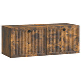 vidaXL Wall-Mounted TV Cabinet Black 59.5x41x30 cm Engineered Wood
