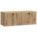 vidaXL Wall-Mounted TV Cabinet Black 59.5x41x30 cm Engineered Wood