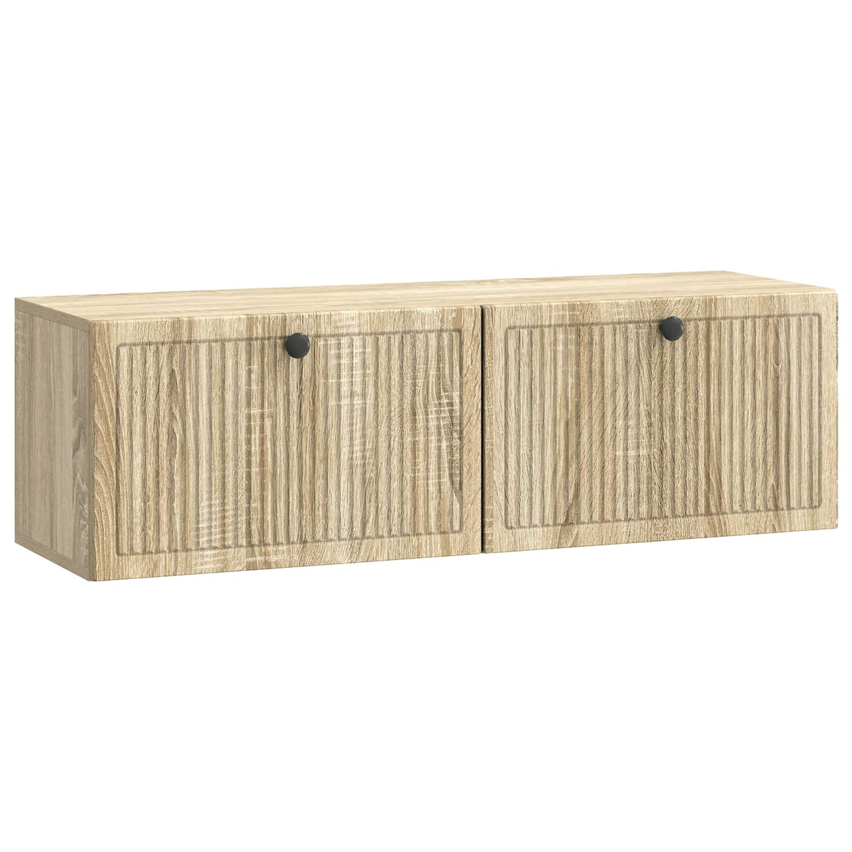 vidaXL Wall-Mounted TV Cabinet Black 59.5x41x30 cm Engineered Wood