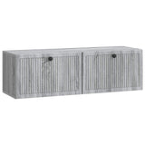 vidaXL Wall-Mounted TV Cabinet Black 59.5x41x30 cm Engineered Wood