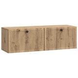 vidaXL Wall-Mounted TV Cabinet Black 59.5x41x30 cm Engineered Wood