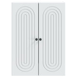 vidaXL Wandkast Wit 66 x 34,5 x 90 cm Bewerkt hout