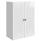 vidaXL Wandkast Wit 66 x 34,5 x 90 cm Bewerkt hout
