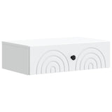 vidaXL Wandgemonteerde Zijtafel Wit 59 x 34,5 x 17 cm Bewerkt hout