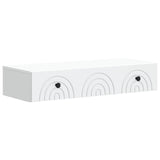 vidaXL Wandgemonteerde Zijtafel Wit 59 x 34,5 x 17 cm Bewerkt hout