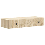 vidaXL Wandgemonteerde Zijtafel Wit 59 x 34,5 x 17 cm Bewerkt hout