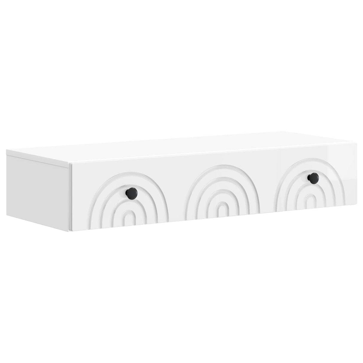 vidaXL Wandgemonteerde Zijtafel Wit 59 x 34,5 x 17 cm Bewerkt hout