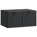 vidaXL Wandmontage TV-kast Zwart 59,5 x 41 x 30 cm Bewerkt hout