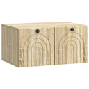 vidaXL Wandmontage TV-kast Zwart 59,5 x 41 x 30 cm Bewerkt hout