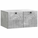 vidaXL Wandmontage TV-kast Zwart 59,5 x 41 x 30 cm Bewerkt hout