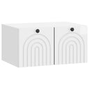 vidaXL Wandmontage TV-kast Zwart 59,5 x 41 x 30 cm Bewerkt hout