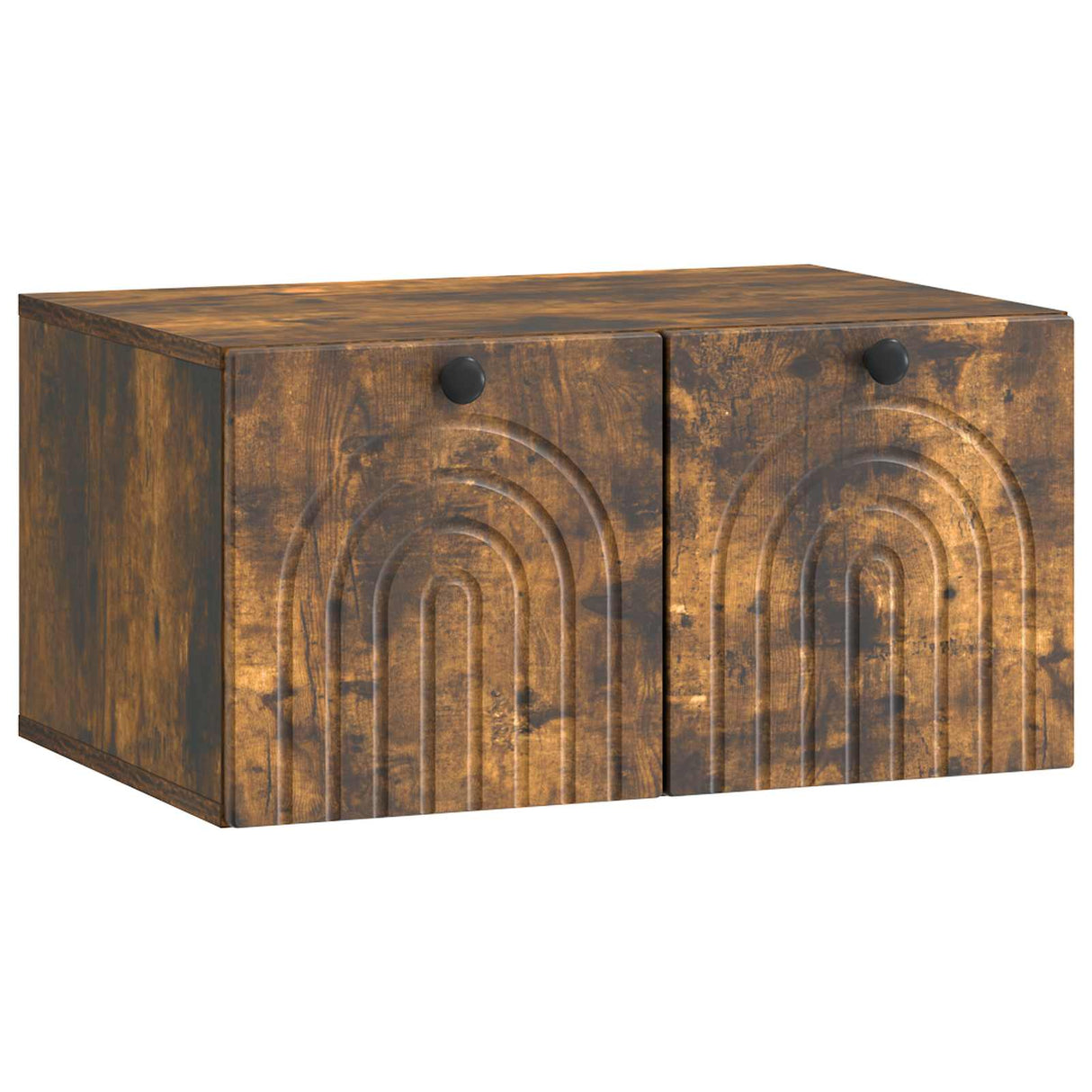 vidaXL Wandmontage TV-kast Zwart 59,5 x 41 x 30 cm Bewerkt hout