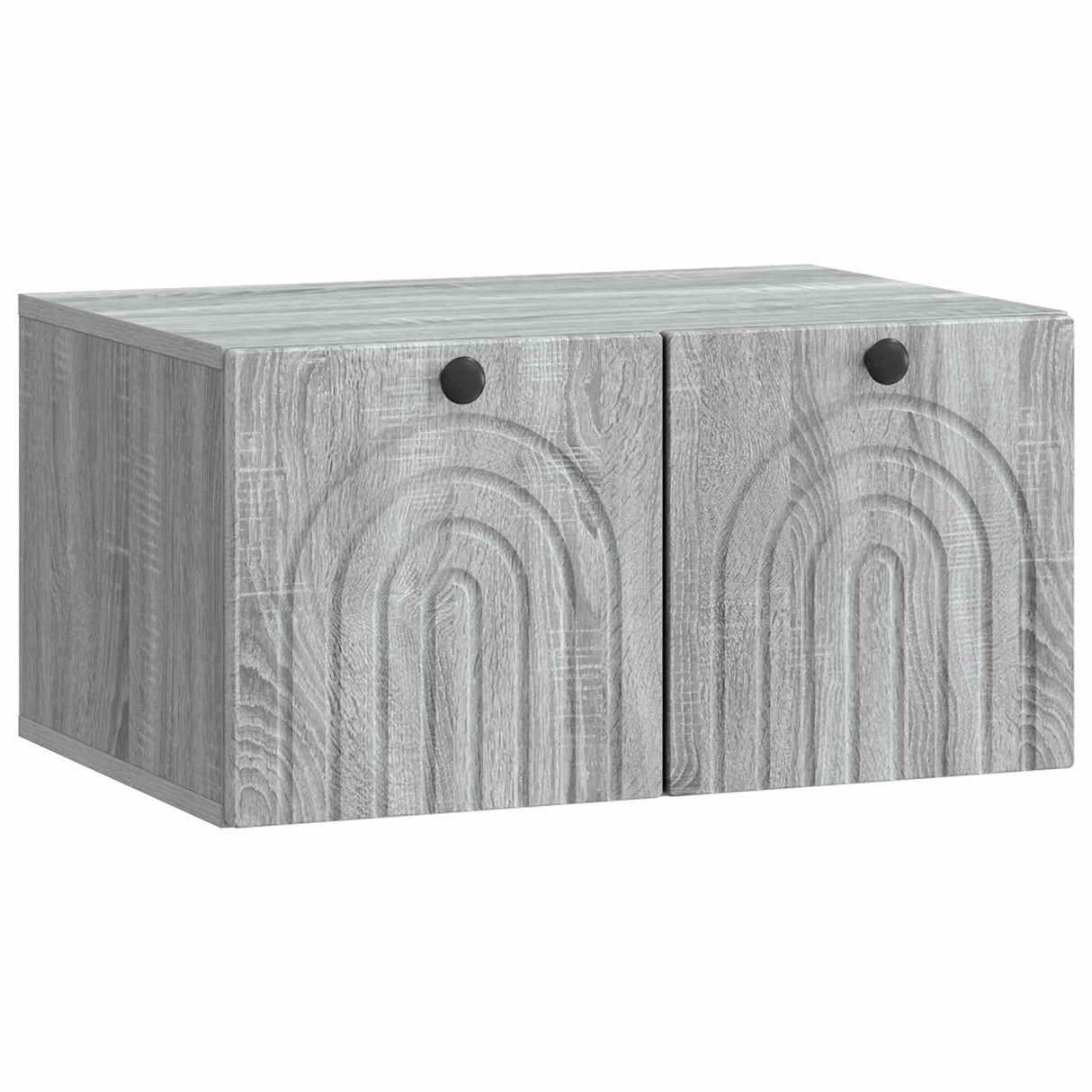 vidaXL Wandmontage TV-kast Zwart 59,5 x 41 x 30 cm Bewerkt hout