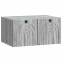 vidaXL Wandmontage TV-kast Zwart 59,5 x 41 x 30 cm Bewerkt hout