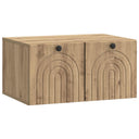 vidaXL Wandmontage TV-kast Zwart 59,5 x 41 x 30 cm Bewerkt hout